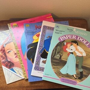 Vintage Paper Dolls Disney and Myrna Loy